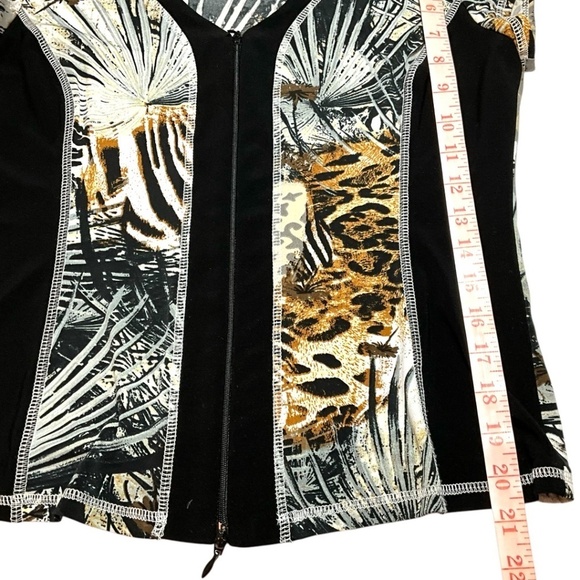 JOSEPH RIBKOFF 2 Piece Top and Skirt Set Zipper Front Top Pull On Skirt Sz 8-10 - Picture 9 of 13